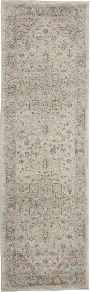 Nourison - Tranquil TRA06 Pink and Beige 23in x 73in Hallway Rug - TRA06-99446485427 veiw 1