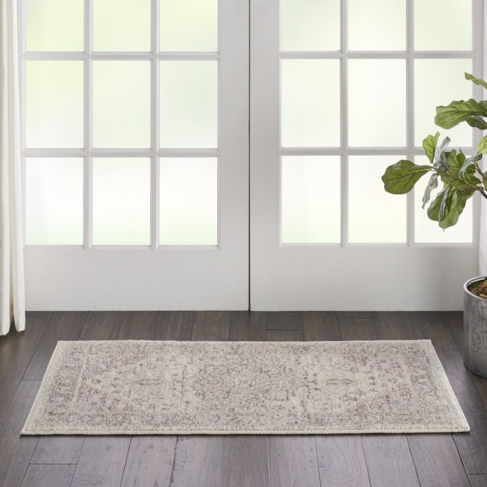 Nourison - Tranquil 2x4 Pink and Beige Kashan Small Rug - TRA06-99446485403 veiw 2