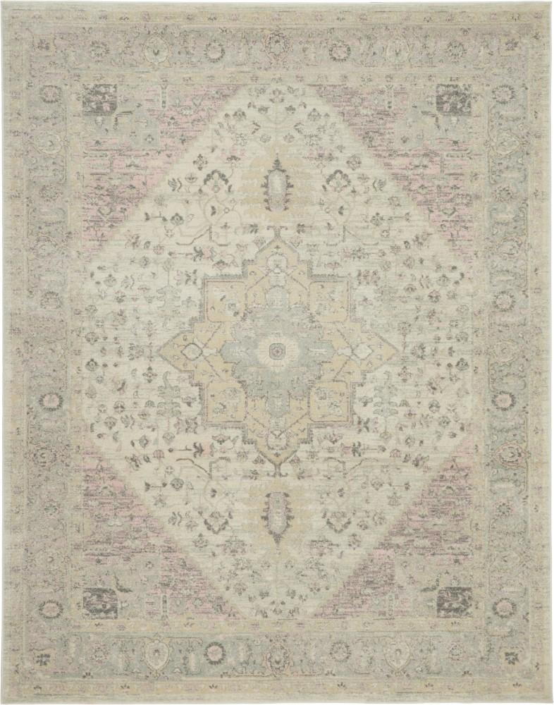 Nourison - Tranquil TRA06 Pink and Beige 810in x 1110in Oversized Rug - TRA06-99446485489 veiw 1