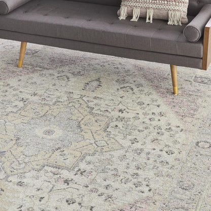 Nourison - Tranquil TRA06 Pink and Beige 8x10 Large Rug - TRA06-99446485472 veiw 3