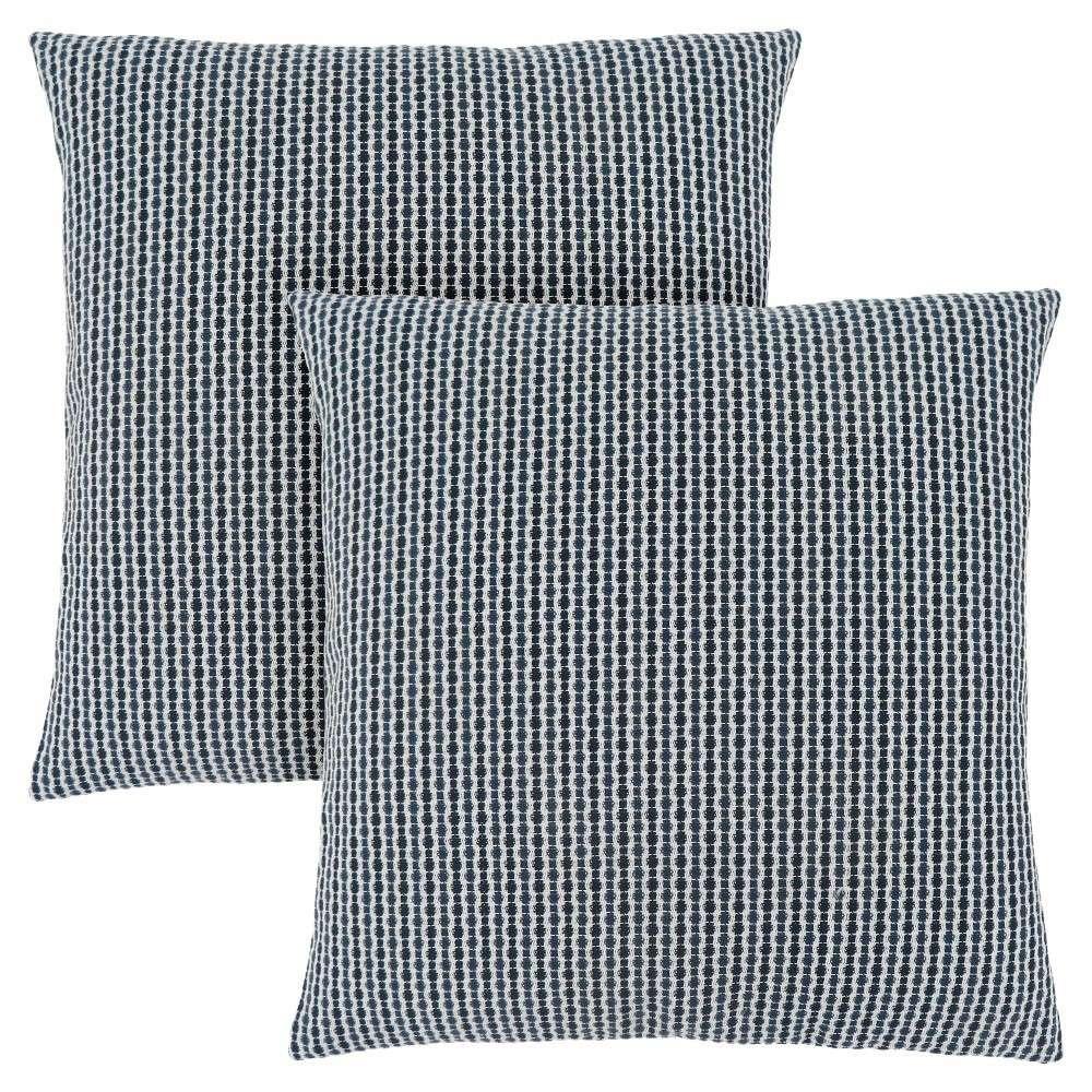 Monarch Specialties - Pillows, (Set of 2) 18 X 18 Square, Insert Included, Decorative Throw, Accent, Sofa, Couch, Bedroom, Polyester, Hypoallergenic, Blue, Modern - I-9241 veiw 1