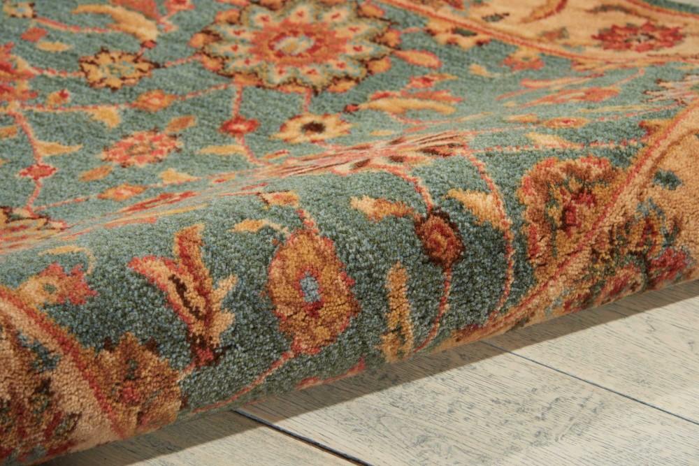 Nourison - Living Treasures LI05 Blue 26in x 8 Hallway Rug - LI05-99446668660_CLOSEOUT veiw 2