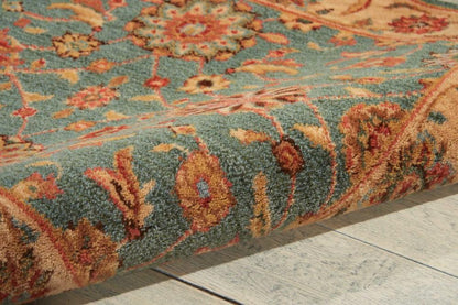 Nourison - Living Treasures LI05 Blue 26in x 8 Hallway Rug - LI05-99446668660_CLOSEOUT veiw 2