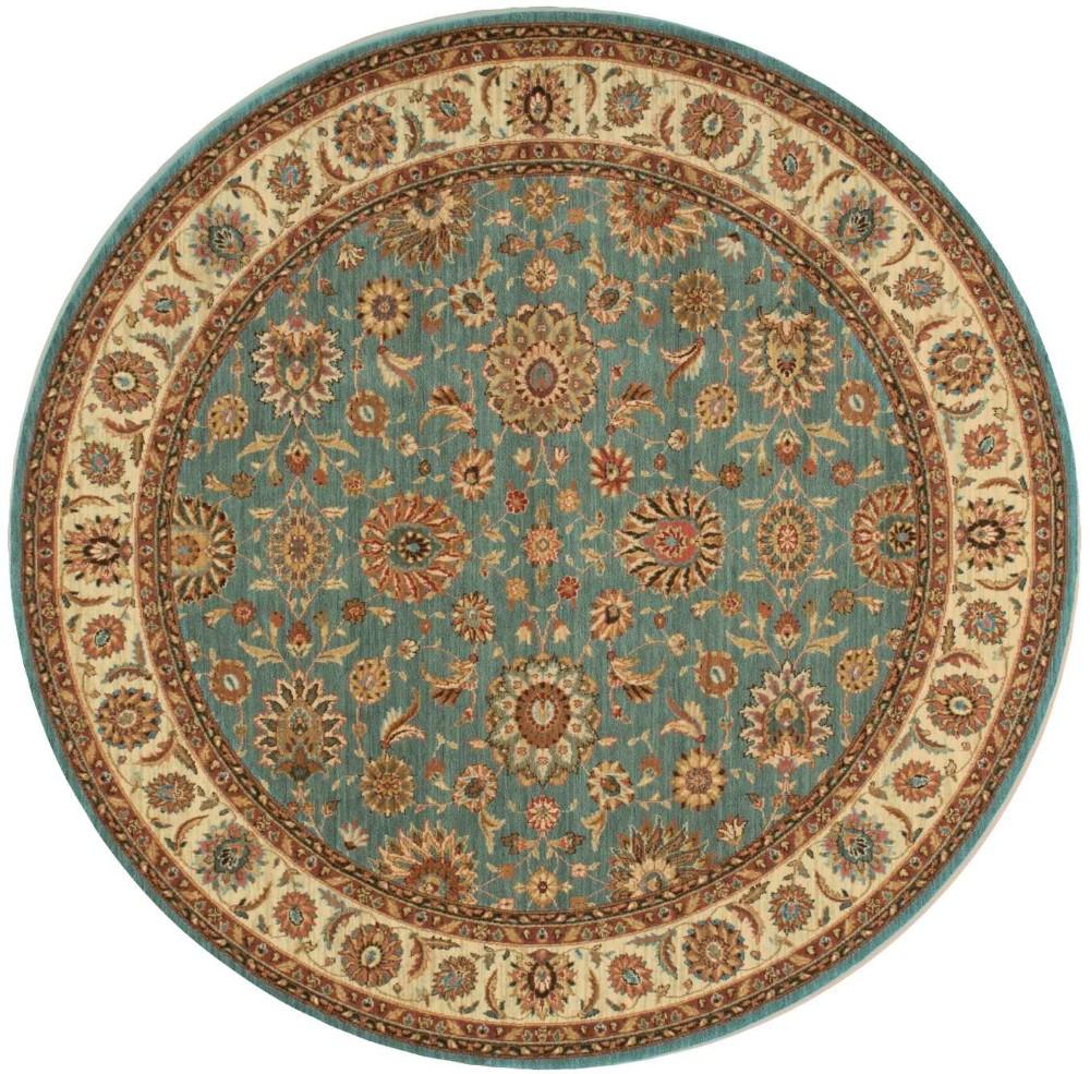 Nourison - Living Treasures LI05 Blue 710in x Round Rug - LI05-99446674517_CLOSEOUT veiw 1