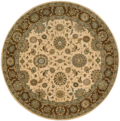 Nourison - Living Treasures LI05 Beige 510in x Round Area Rug - LI05-99446673527_CLOSEOUT veiw 1