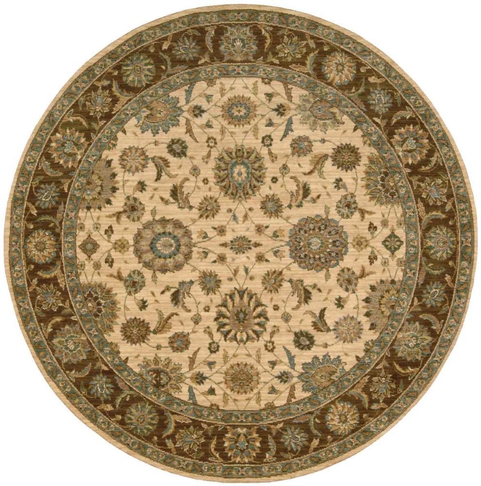 Nourison - Living Treasures LI05 Beige 710in x Round Rug - LI05-99446674692_CLOSEOUT veiw 1