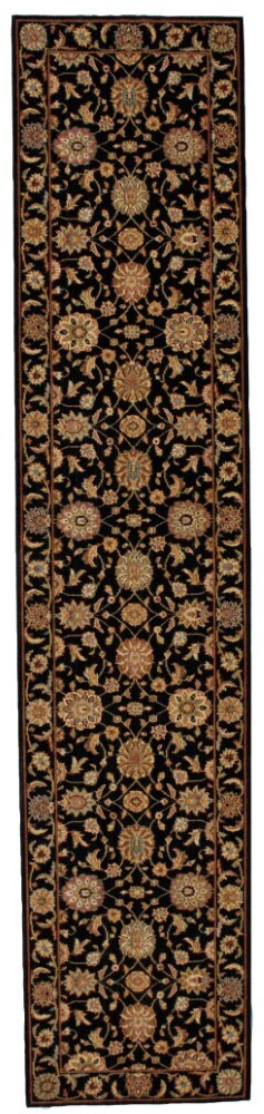 Nourison - Living Treasures LI05 Black 26in x 12 Hallway Rug - LI05-99446670014_CLOSEOUT veiw 1