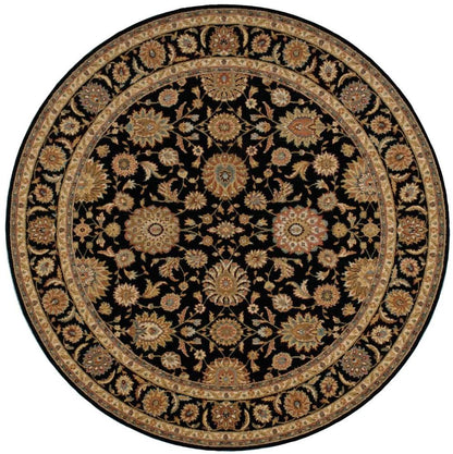 Nourison - Living Treasures LI05 Black 710in x Round Rug - LI05-99446674609_CLOSEOUT veiw 1