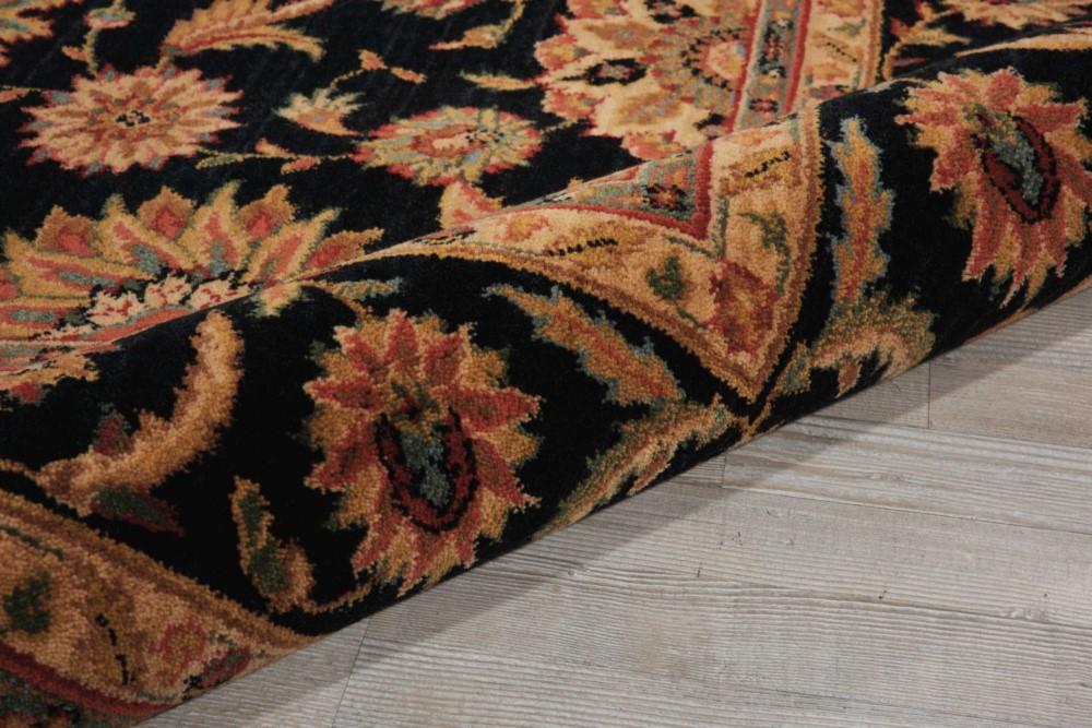 Nourison - Living Treasures LI05 Black 76in x 96in Rug - LI05-99446675774_CLOSEOUT veiw 2