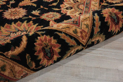 Nourison - Living Treasures LI05 Black 76in x 96in Rug - LI05-99446675774_CLOSEOUT veiw 2