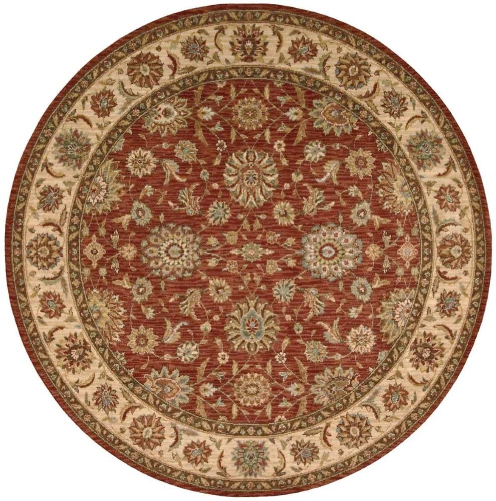 Nourison - Living Treasures LI05 Brown 510in x Round Area Rug - LI05-99446673619_CLOSEOUT veiw 1