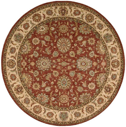 Nourison - Living Treasures LI05 Brown 510in x Round Area Rug - LI05-99446673619_CLOSEOUT veiw 1