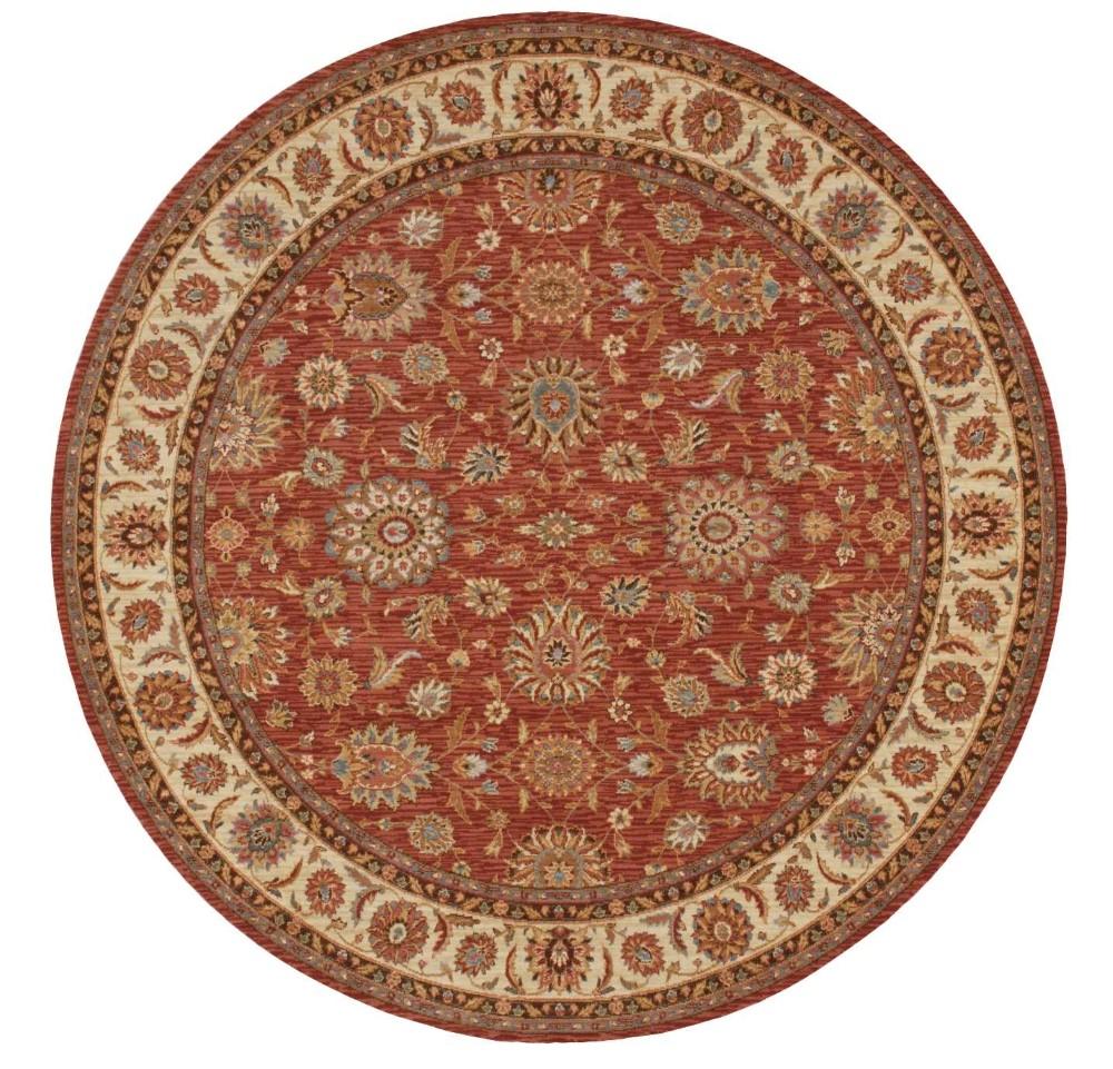 Nourison - Living Treasures LI05 Brown 710in x Round Rug - LI05-99446674784_CLOSEOUT veiw 1