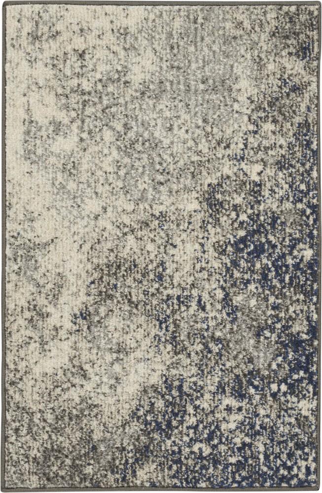Nourison - Passion 110in x 210in Charcoal and Ivory Area Rug - PSN10-99446734341 veiw 1