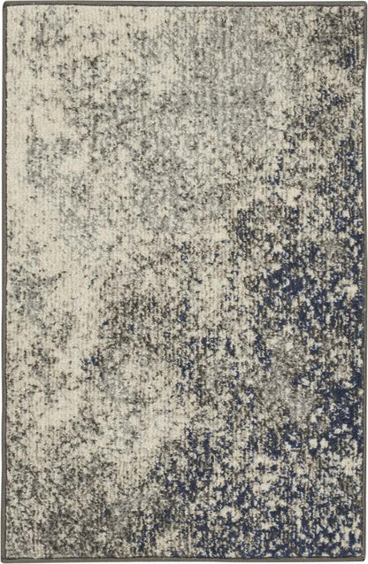 Nourison - Passion 110in x 210in Charcoal and Ivory Area Rug - PSN10-99446734341 veiw 1