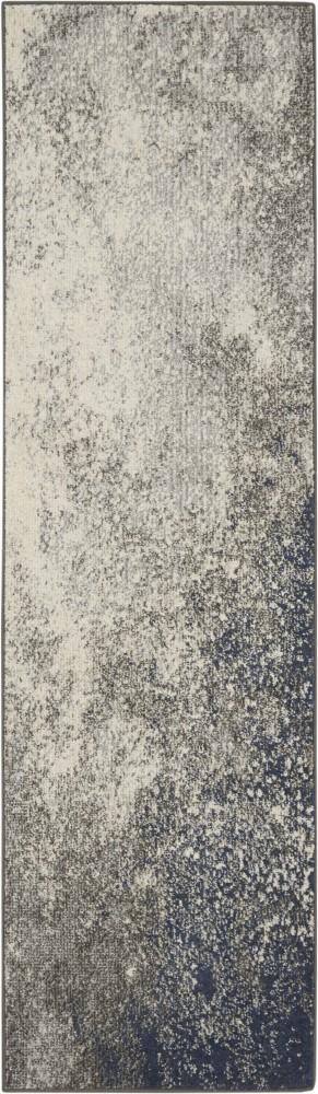 Nourison - Passion 22in x 76in Charcoal and Ivory Area Rug - PSN10-99446734419 veiw 1