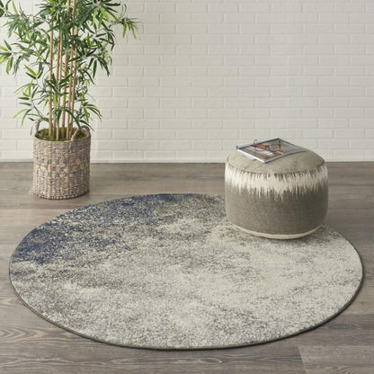 Nourison - Passion 53in x Round Charcoal and Ivory Area Rug - PSN10-99446734501 veiw 2