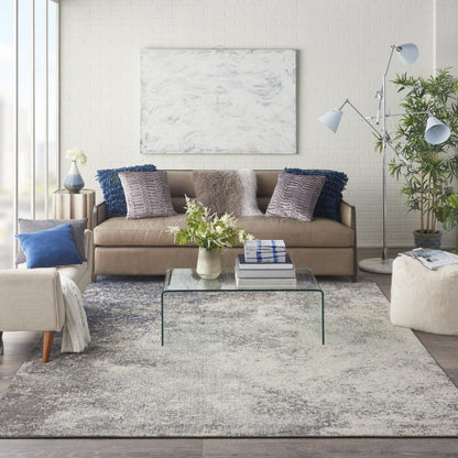 Nourison - Passion 8 x 10 Charcoal and Ivory Area Rug - PSN10-99446734440 veiw 2