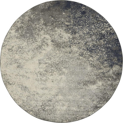 Nourison - Passion 8 x Round Charcoal and Ivory Area Rug - PSN10-99446734518 veiw 1