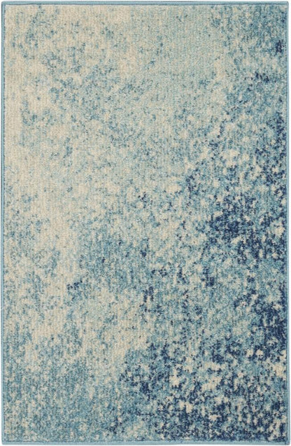 Nourison - Passion 110in x 210in Navy Light Blue Area Rug - PSN10-99446734525 veiw 1