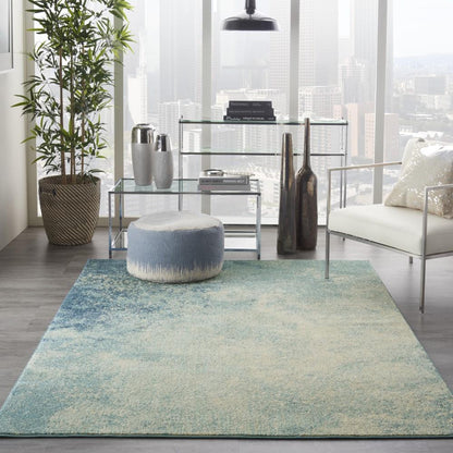 Nourison - Passion 53in x 73in Navy Light Blue Area Rug - PSN10-99446477262 veiw 2
