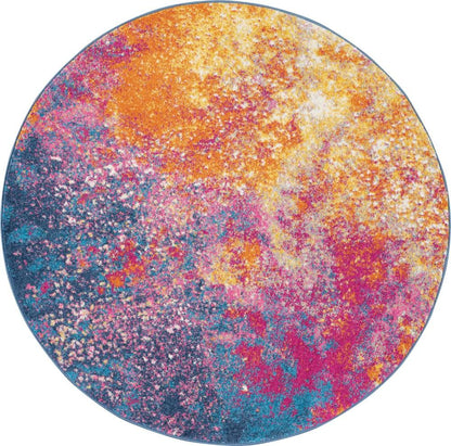 Nourison - Passion PSN10 Multicolor 4 x Round Colorful Area Rug - PSN10-99446469304 veiw 1
