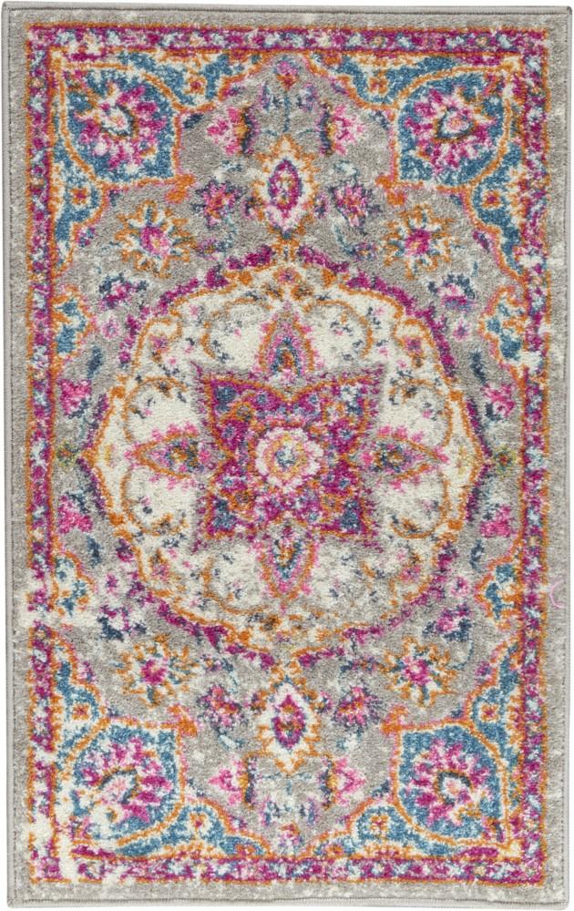 Nourison - Passion Bohemian 110in x 210in Bone Multi Colored Area Rug - PSN22-99446717498 veiw 1