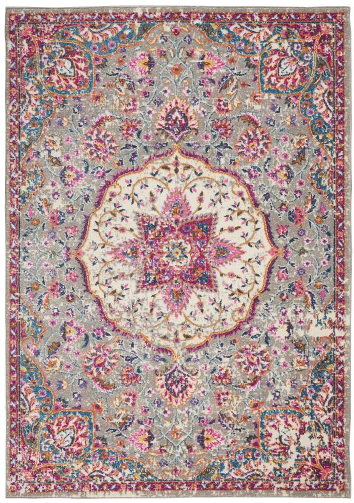 Nourison - Passion Bohemian 39in x 59in Bone Multi Colored Area Rug - PSN22-99446717610 veiw 1