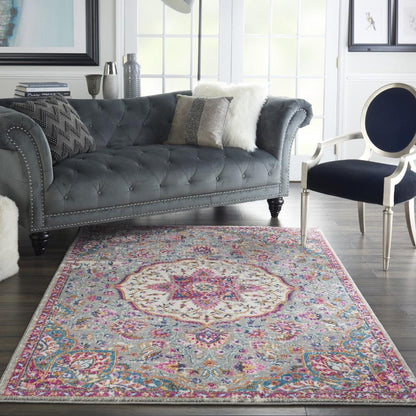 Nourison - Passion Bohemian 39in x 59in Bone Multi Colored Area Rug - PSN22-99446717610 veiw 2