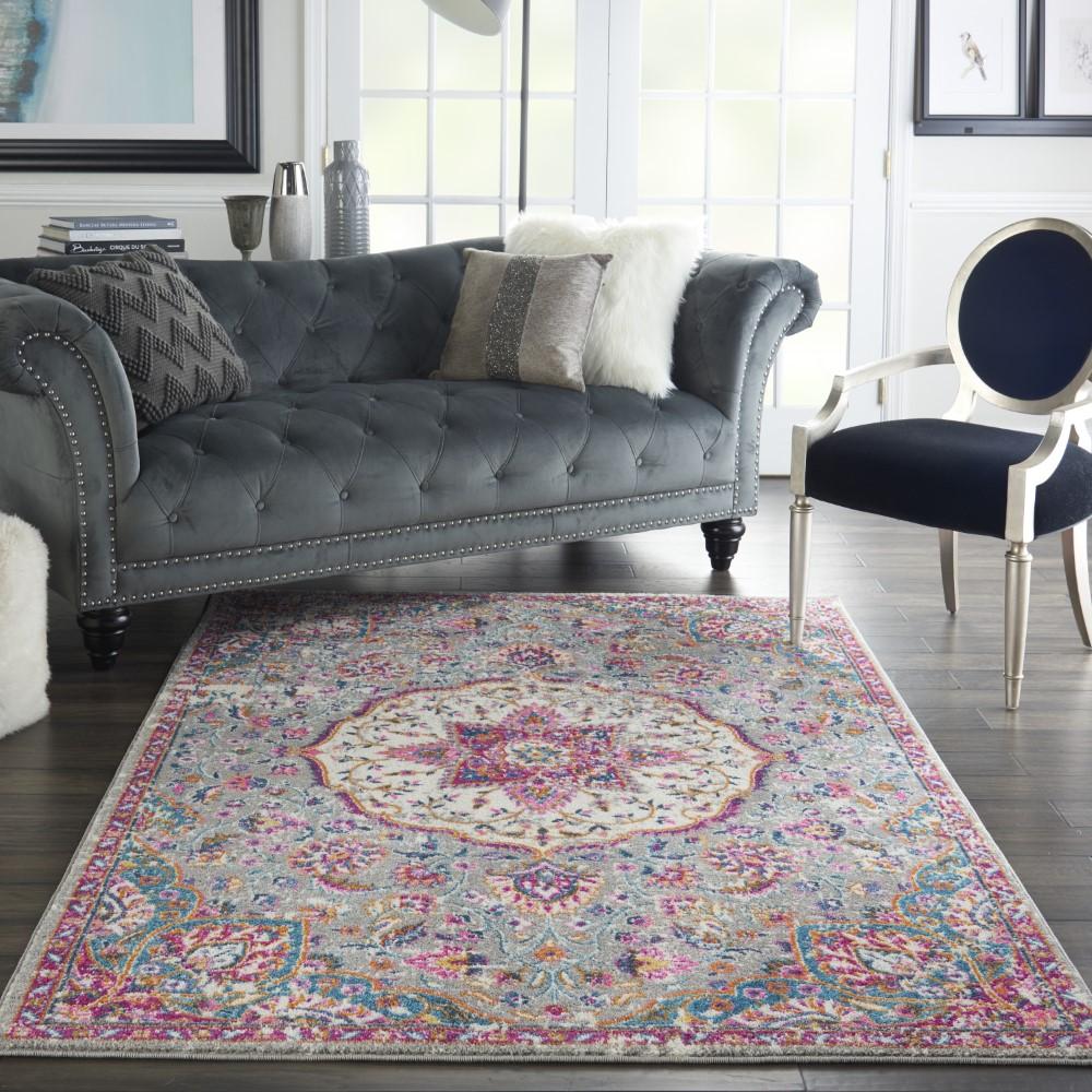 Nourison - Passion Bohemian Bone Multi Colored 53in x 73in Area Rug - PSN22-99446717771 veiw 2