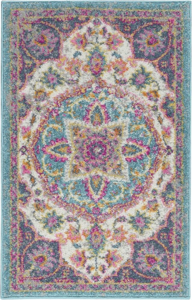 Nourison - Passion Bohemian 110in x 210in Ivory Multi Colored Area Rug - PSN22-99446717511 veiw 1