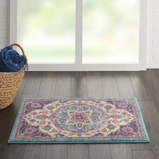 Nourison - Passion Bohemian 110in x 210in Ivory Multi Colored Area Rug - PSN22-99446717511 veiw 2