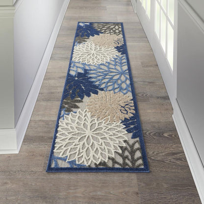 Nourison - Aloha 2 x 6 Blue Patio Area Rug - ALH05-99446739834 veiw 2