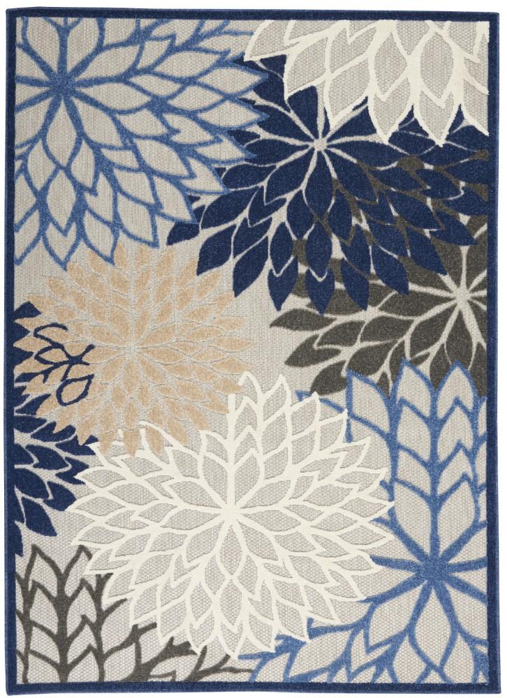 Nourison - Aloha 36in x 56in Blue Patio Area Rug - ALH05-99446738752 veiw 1