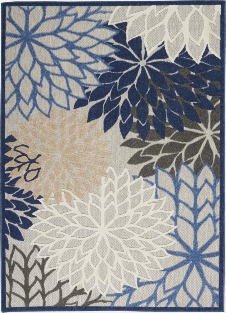 Nourison - Aloha 6x9 Blue Patio Area Rug - ALH05-99446739926 veiw 1