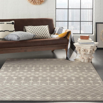 Nourison - Grafix 53in x 73in Bone Area Rug - GRF37-99446082862 veiw 2
