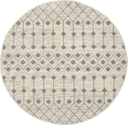 Nourison - Grafix 53in x Round Ivory Area Rug - GRF37-99446753175 veiw 1