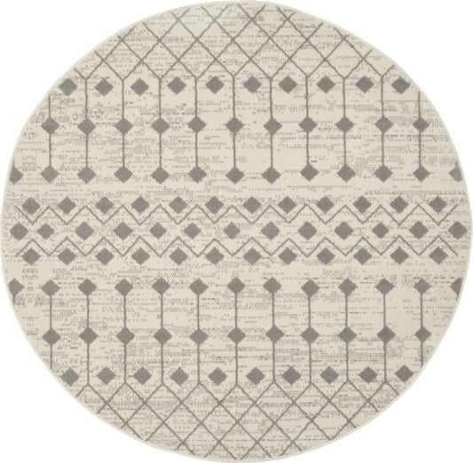 Nourison - Grafix 53in x Round Ivory Area Rug - GRF37-99446753175 veiw 1