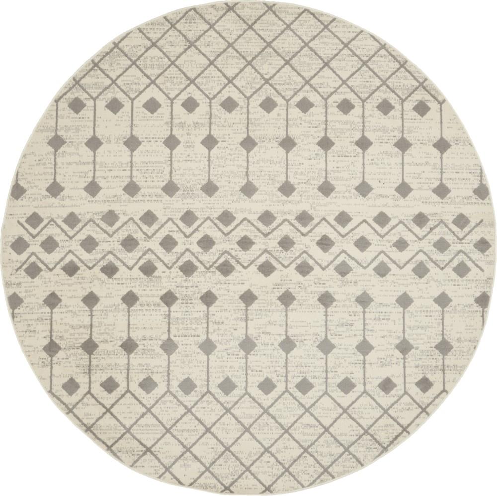 Nourison - Grafix 8 x Round Ivory Area Rug - GRF37-99446753229 veiw 1