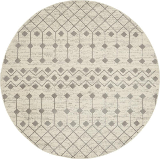 Nourison - Grafix 8 x Round Ivory Area Rug - GRF37-99446753229 veiw 1