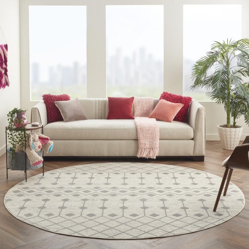 Nourison - Grafix 8 x Round Ivory Area Rug - GRF37-99446753229 veiw 2