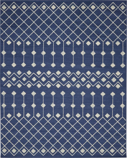 Nourison - Grafix 710in x 910in Navy Area Rug - GRF37-99446753243 veiw 1