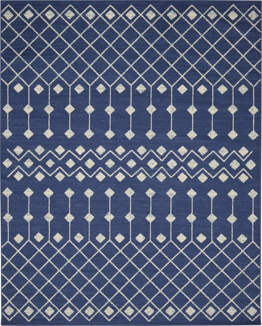 Nourison - Grafix 710in x 910in Navy Area Rug - GRF37-99446753243 veiw 1