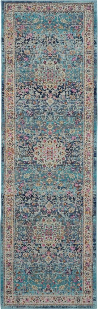 Nourison - Vintage Kashan VKA01 Blue Multicolor 2 x 6 Hallway Rug - VKA01-99446454973 veiw 1