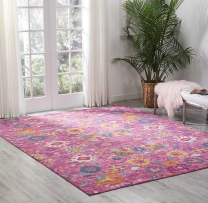 Nourison - Passion PSN01 Pink 8x10 Large Rug - PSN01-99446389718 veiw 2
