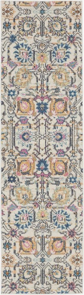 Nourison - Passion 22in x 76in Ivory Multicolor Area Rug - PSN01-99446477125 veiw 1