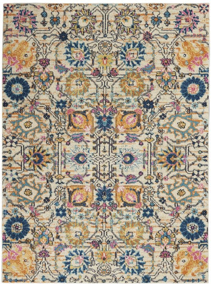 Nourison - Passion 39in x 59in Ivory Multicolor Area Rug - PSN01-99446477149 veiw 1