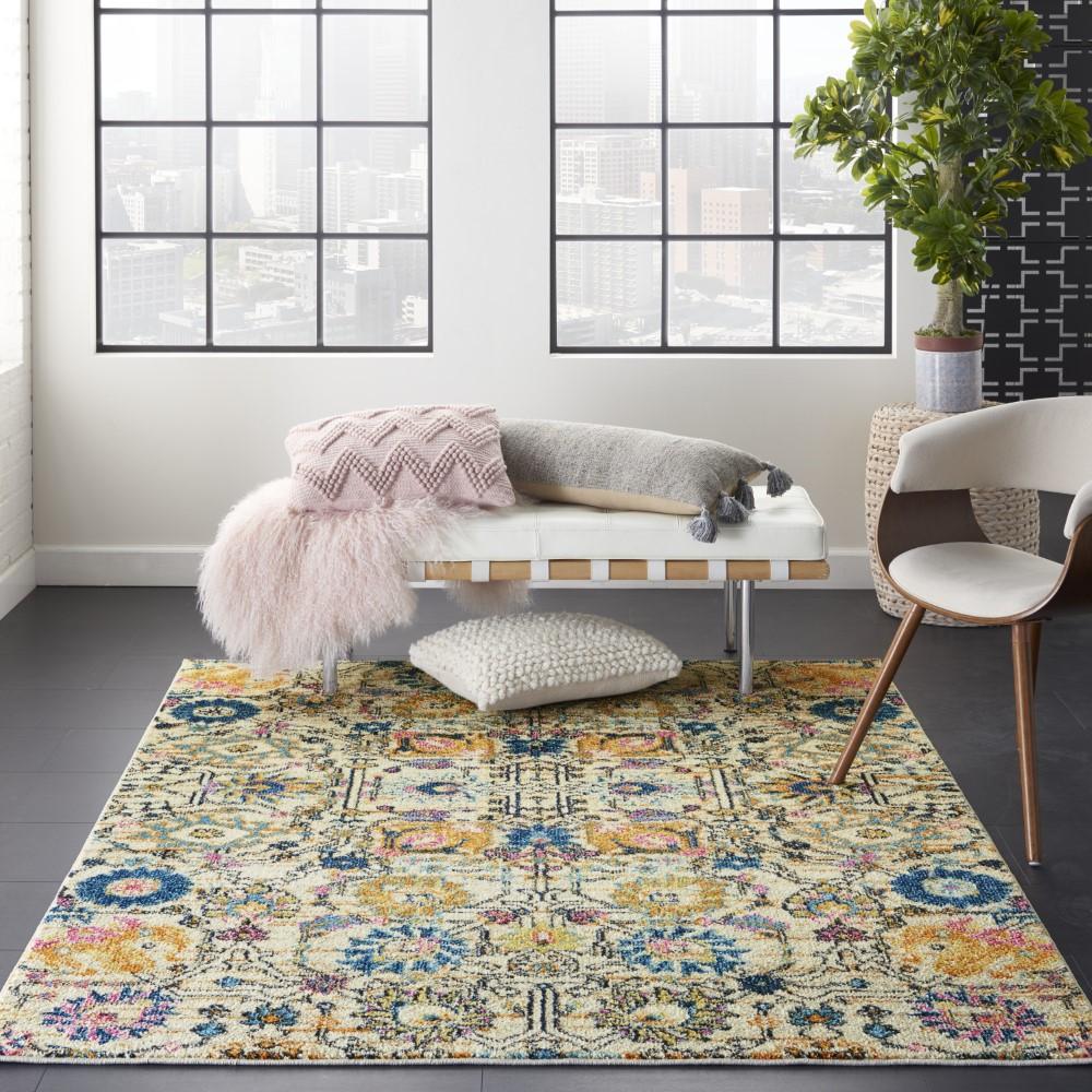 Nourison - Passion 39in x 59in Ivory Multicolor Area Rug - PSN01-99446477149 veiw 2