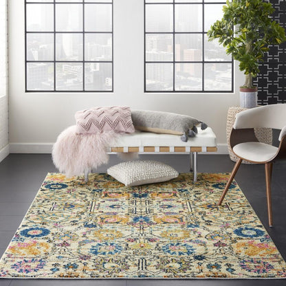 Nourison - Passion 39in x 59in Ivory Multicolor Area Rug - PSN01-99446477149 veiw 2