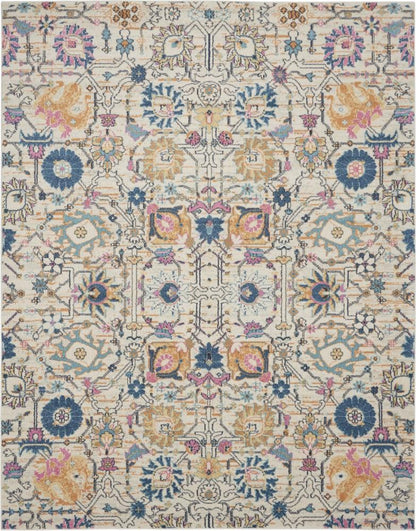 Nourison - Passion 8 x 10 Ivory Multicolor Area Rug - PSN01-99446477187 veiw 1